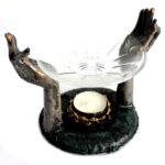 Antique Buddha - Om Hands Oil Burner - immagine 3
