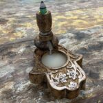 Sm Mango Wood Backflow Burner - Hamsa - immagine 5