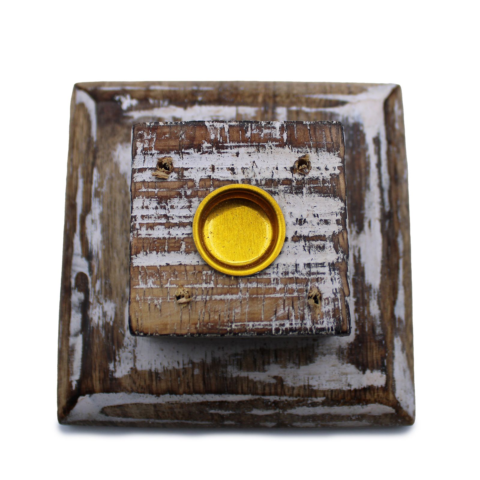 bG9jYWw6Ly9tZWRpYS9TRy9HQy82MFIzMEMxRzZSUjNHQ1NHL2M4OGU1MWMyLmpwZWc.jpg White Washed Incense Holder - Smoke Tower - immagine 1