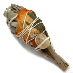 Smudge Stick - Cleansing Energy Sage Torch (citrine) 10cm - immagine 2