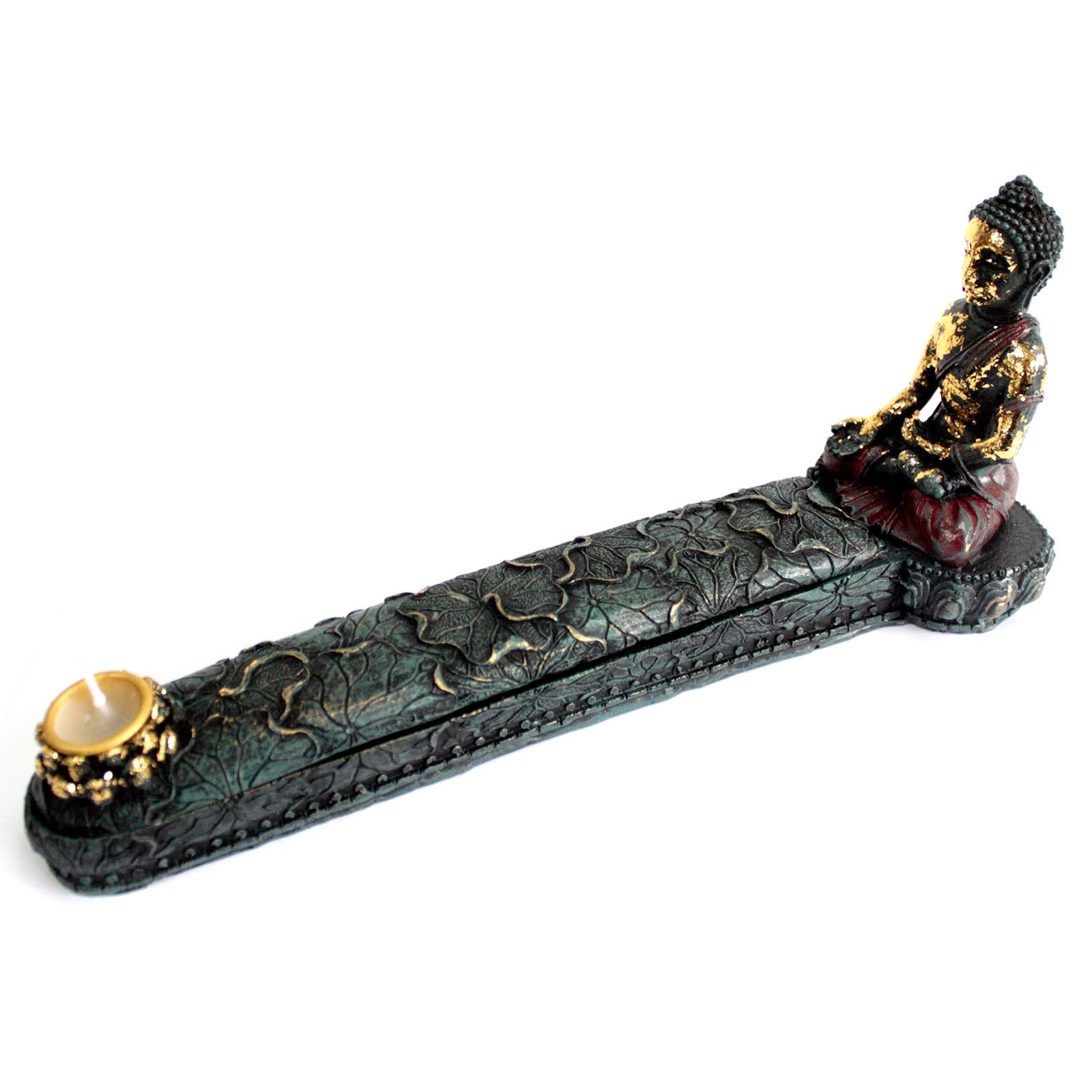 bG9jYWw6Ly9tZWRpYS9TTS8wQy82MFIzMEMxRzZNUzMwQ1NNLzUyMGZhMzI4LmpwZWc.jpg Antique Buddha - Incense Burner & Box - immagine 1