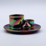 Palo Santo Stick & Smudge Holder - Mandala - Metalic Rainbow - immagine 6