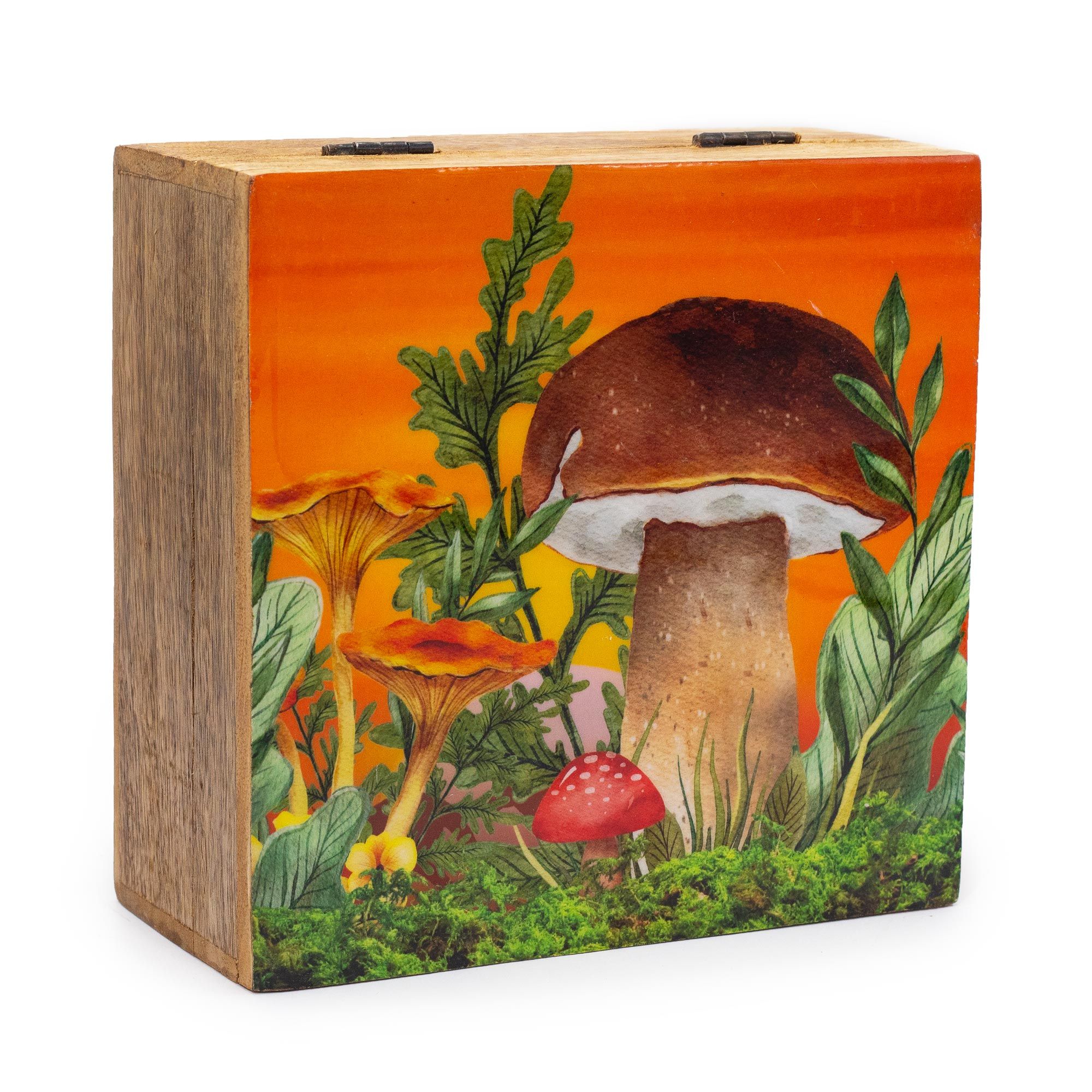 bG9jYWw6Ly9tZWRpYS9TUi82Qy82MFIzMEMxSDc0UjM2Q1NSL2U4N2Y4NDBlLmpwZWc.jpg Big Square Box 15x17.5x8cm - Mushroom Design Maroon - immagine 1