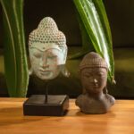 Tranquility Buddha Head  - Grey - immagine 3