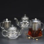 Glass Infuser Teapot - Round Pearl - 400ml - immagine 3